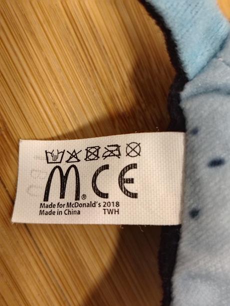 Zberateľský plyšák manta raja, mcdonald's, 