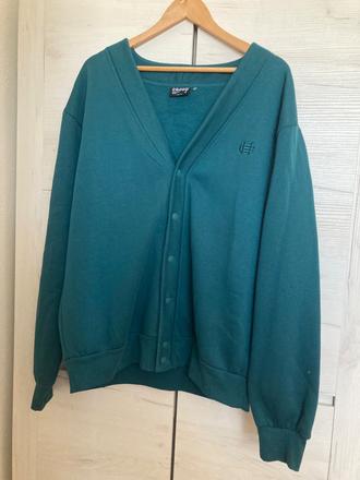 Zateplená tyrkysová mikina cropp, m