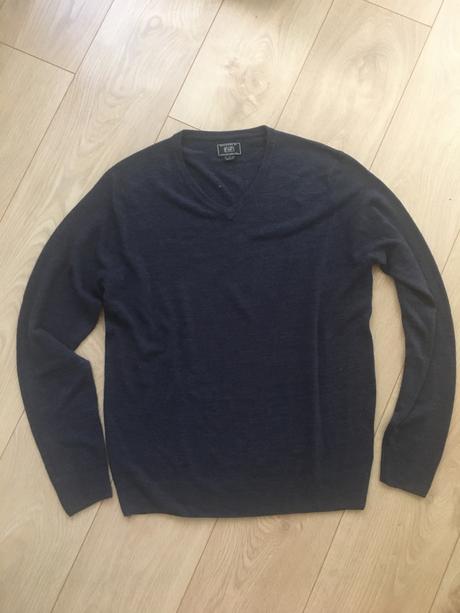 Modrý pánsky sveter, f&f,m