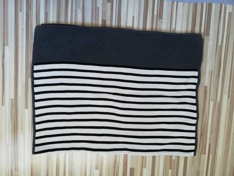 Šedá pletená deka next, 