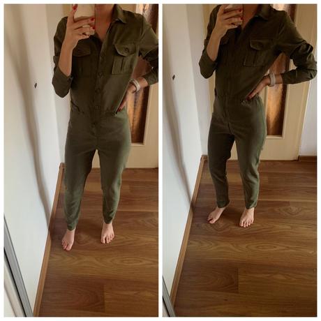 Khaki semisovy overal, xs