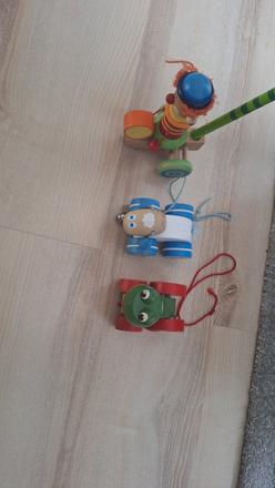 Drevené tahacie hracky,