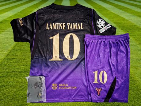 Yamal fc barcelona 26/27 black-gold liga majstrov, nike,110 - 164