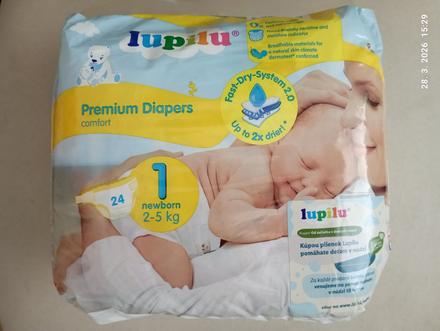 Plienky, lupilu,2 kg - 6 kg