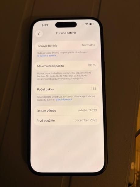 Iphone 15 128 gb čierny, apple