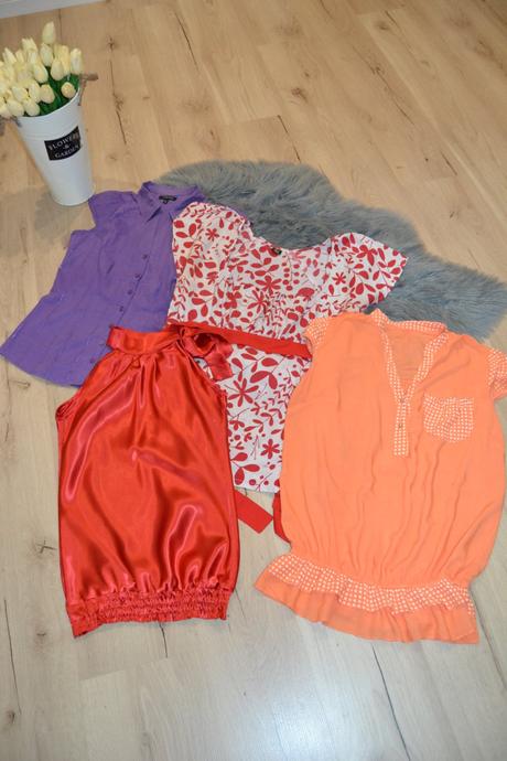 Balík dámskych blúzok 4ks/8e, veľkosť m, m