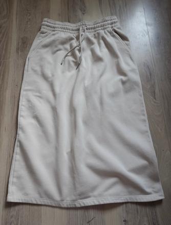 Tepláková sukňa h&m basic, h&m,s