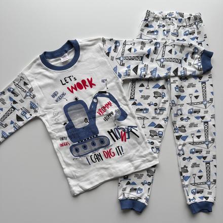 Chlapčenské pyžamo excavator, 92 / 98