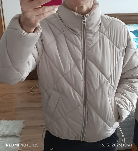 Prechodná prešívaná bunda, h&m,s