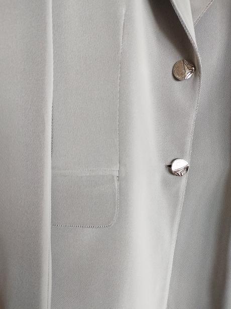 Silver sako-kabát oversize, 