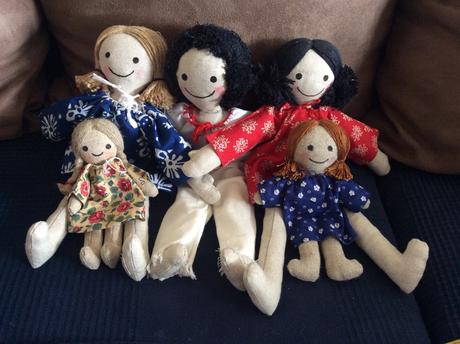 Textilná/látková bábika - folklórny motív, 