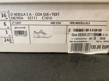 Nenosené geoxky, geox,36