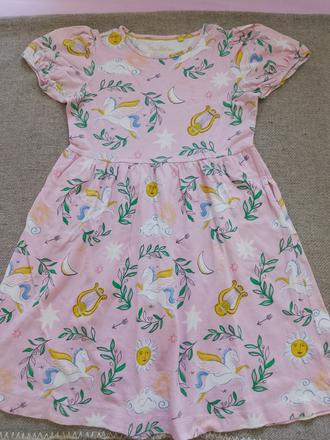 Dievčenské letné šaty, mini boden,152