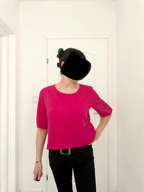 Blúzka ottavia vo fuchsiovej farbe, s