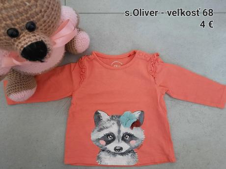 Tričko s dlhým rukávom, s.oliver,68
