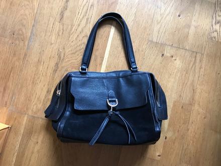 Krasna kozena kabelka accesorize, 