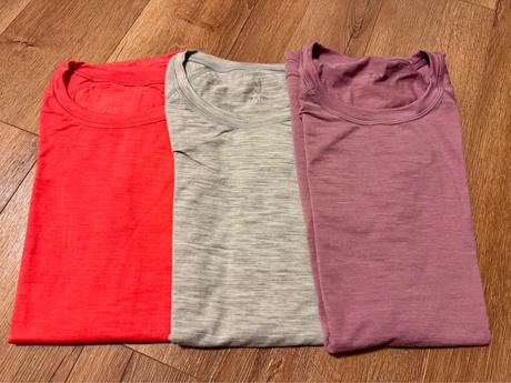 Set 3 merino tričiek, zajo,l