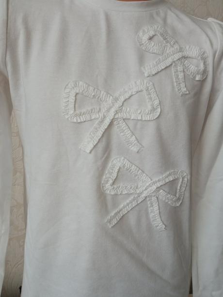 Dievčenské tričko s mašličkami ovs (5-6 r.), ovs,116