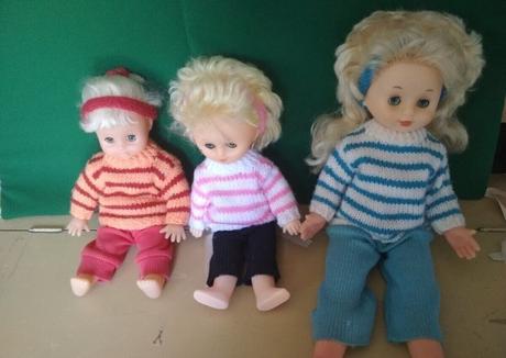 Retro bábiky + kočík, 