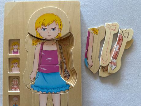 Viacvrstvové puzzle dievča,