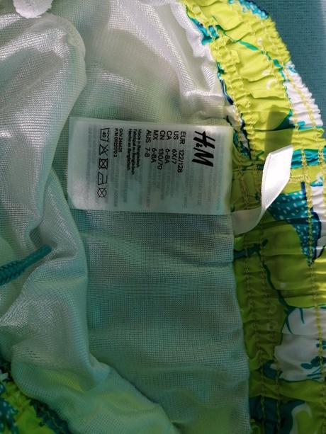 Plavkove šortky, h&m,128