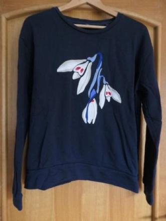 Gant original vysivana krasna mikina vel. l, gant,l