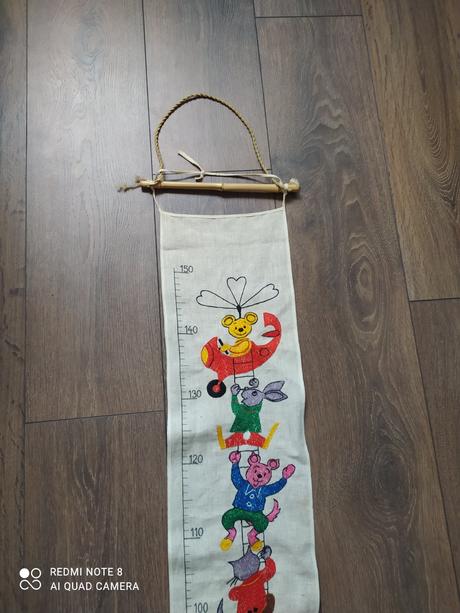 Detský latkový meter na stenu 5 eur, 