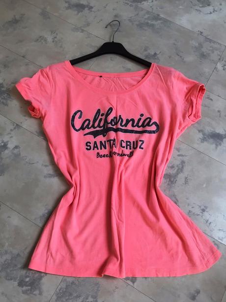 Neónkové tričko s potiskom, l