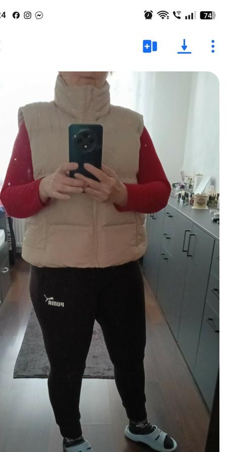 Dámska vesta čierna veľkosť m, 40