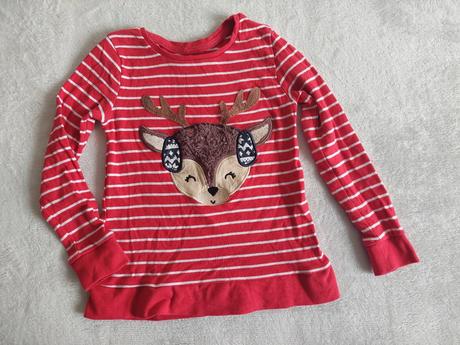 Vianočné tričko srnka veľ.116-122, 116