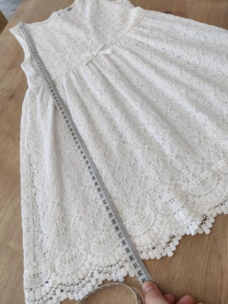 Krásne biele šaty, h&m,128