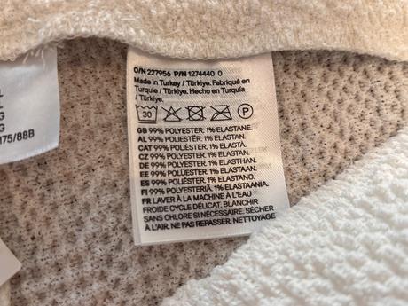 Štruktúrované zvonové nohavice h&m v. l, h&m,l