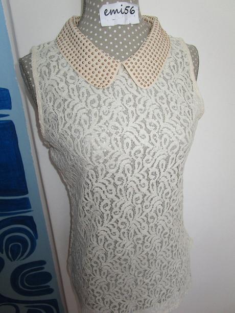 Čipkový top - 386, m