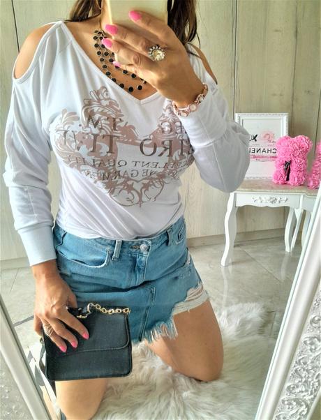 Tričko s otvormi na pleciach-s/m, s