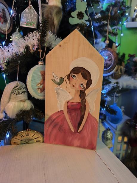 Krásna obojstranná dekoracia domček, 