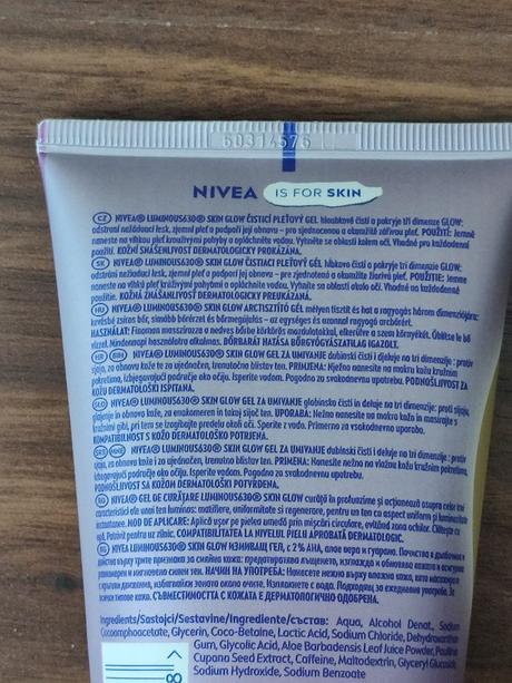 Nivea luminous gél, 