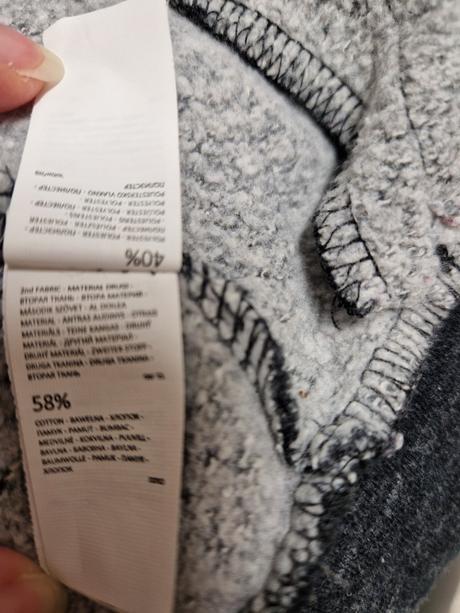 Mikina sivá dlhá reserved 140, reserved,140