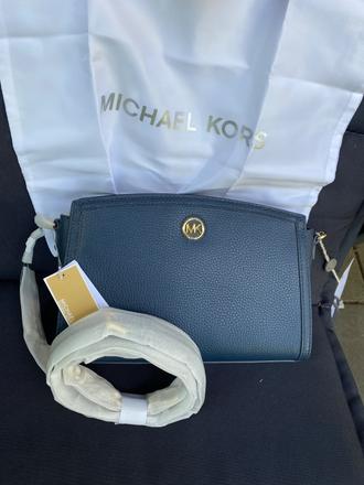 Michael kors crossbody tmavomodrá navy kabelka, michael kors