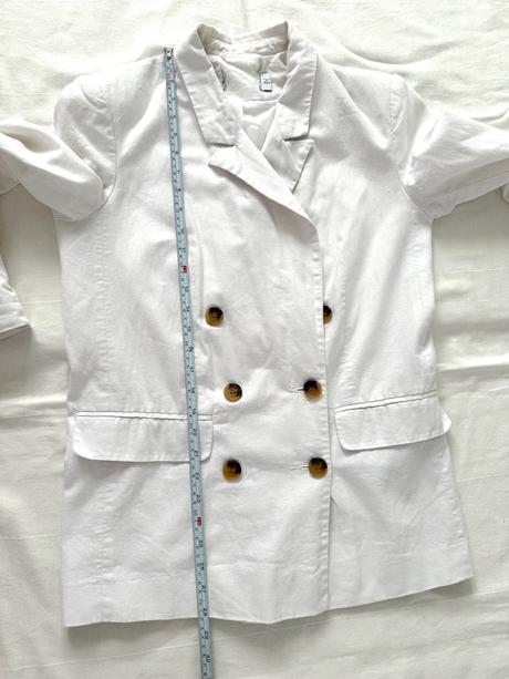 Biele ľanové sako, m