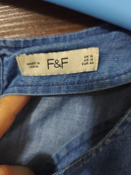 Riflové šaty, f&f,44