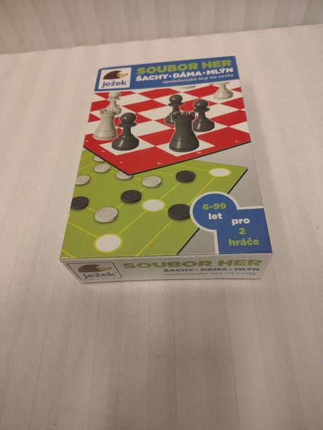 Súbor hier šachy-dáma-mlyn (efko), nové vo fólii, 