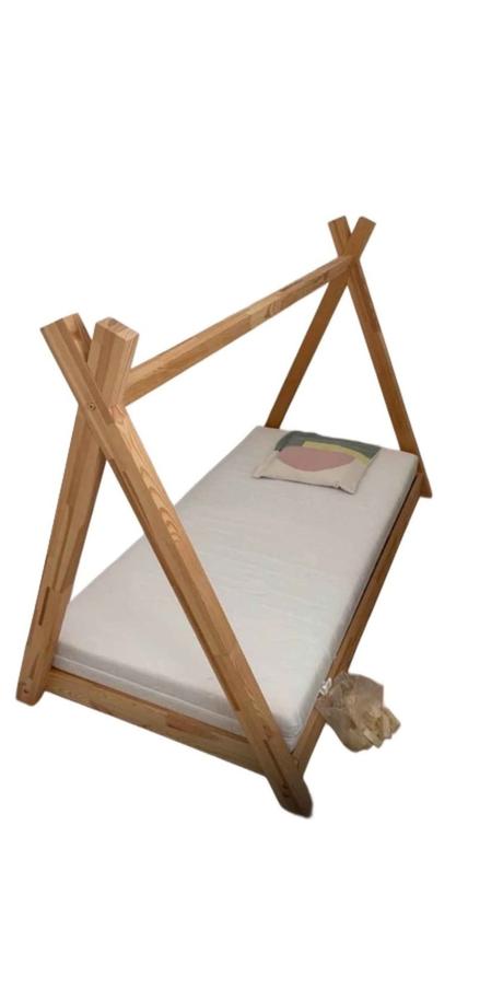 Teepee posteľ z masívu, šírka (cm): 80,dĺžka (cm): 160