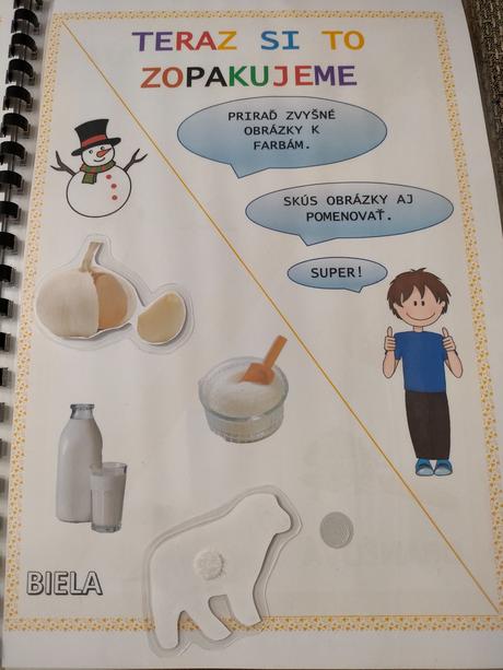 Pracovný zošit - farebná krajina (suchý zips), 