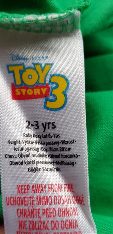 Tričko s dlhým rukávom toy story, 98
