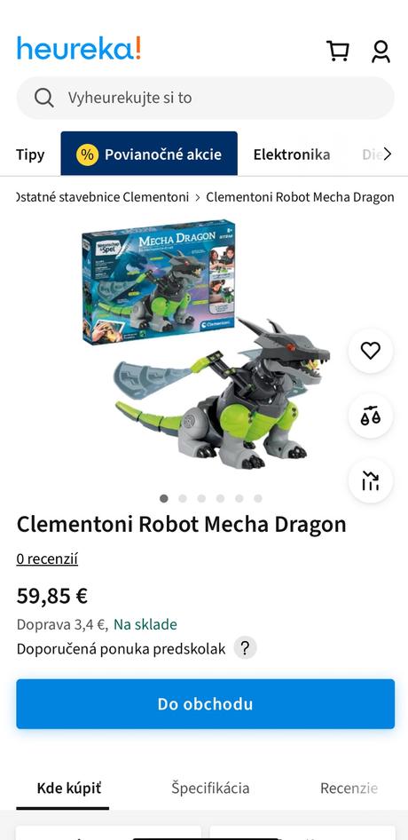 Clementoni robot mecha dragon, 
