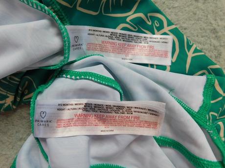 Ochranná súprava do vody primark uv 40+, primark,86
