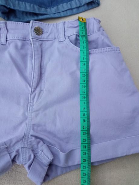 Fialové šortky, h&m,146