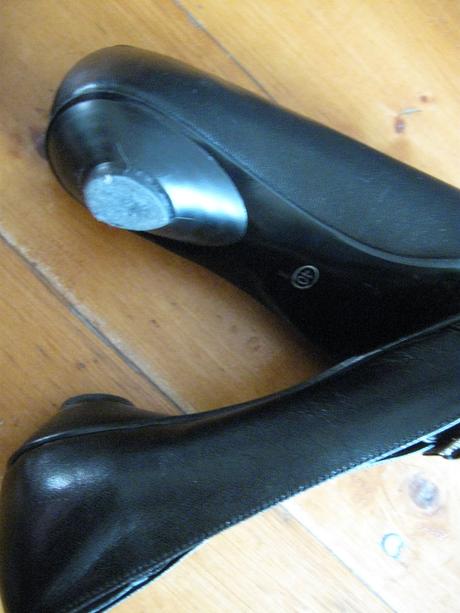 Čierne balerínkové topánky na nízkom opätku 41/42, 41