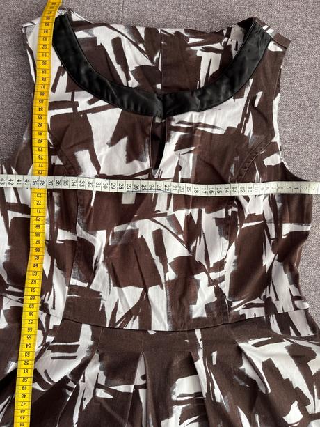 Hnedé bavlnené šaty, 40