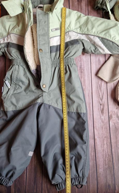 Zimna tepla kombineza+ciapka+zateplene rukavice, 80